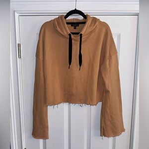 Women’s ALALA Cropped Sweatshirt Size Small Tan